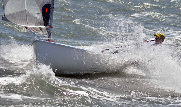 Wind and chop for Silver Cup