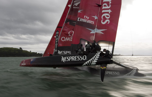 Emirates Team New Zealand AC45 sailing