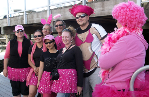 Pink costumes