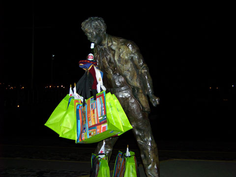 Jack London statue